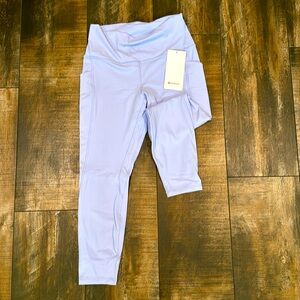NWT Lululemon Light Blue Crop Leggings